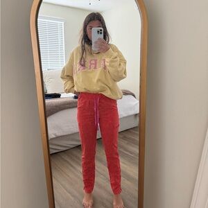 High waisted Yola Skinny Scrub Pant Coral